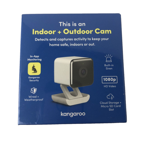 Kangaroo Indoor Outdoor Wired Security Camera 1080p HD Video Cam A0009 - Picture 1 of 7